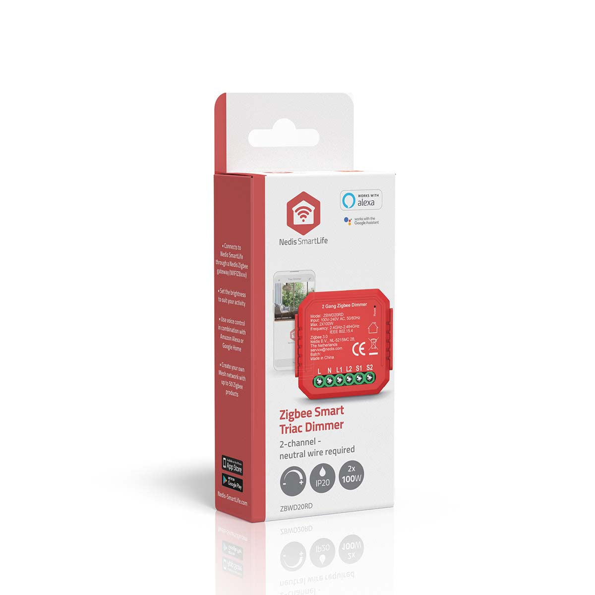 SmartLife Power Switch | Zigbee 3.0 | 2x100 W | Terminal Anschluß | App erhältlich für: Android™ / IOS