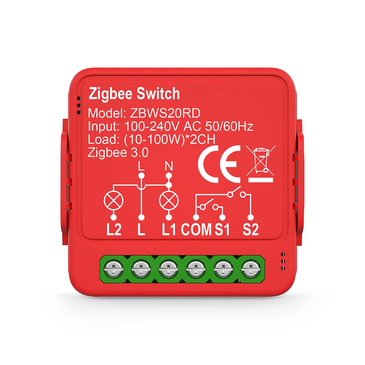 SmartLife Power Switch | Zigbee 3.0 | 2x100 W | Terminal Anschluß | App erhältlich für: Android™ / IOS