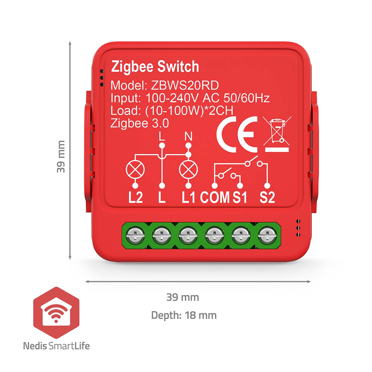 SmartLife Power Switch | Zigbee 3.0 | 2x100 W | Terminal Anschluß | App erhältlich für: Android™ / IOS