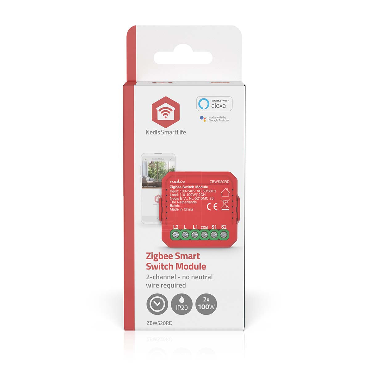 SmartLife Power Switch | Zigbee 3.0 | 2x100 W | Terminal Anschluß | App erhältlich für: Android™ / IOS