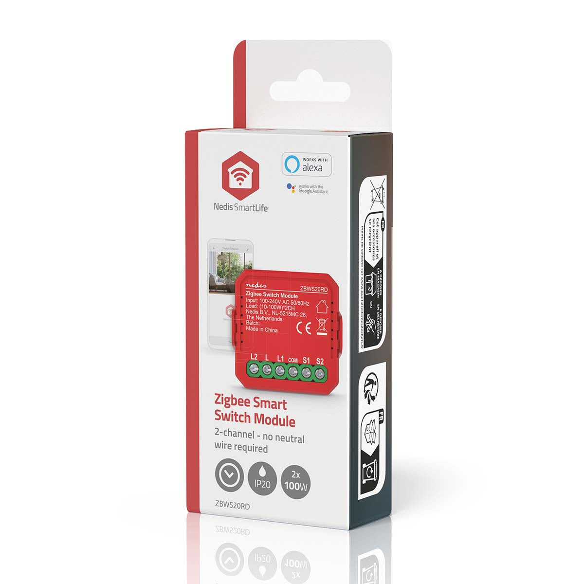 SmartLife Power Switch | Zigbee 3.0 | 2x100 W | Terminal Anschluß | App erhältlich für: Android™ / IOS