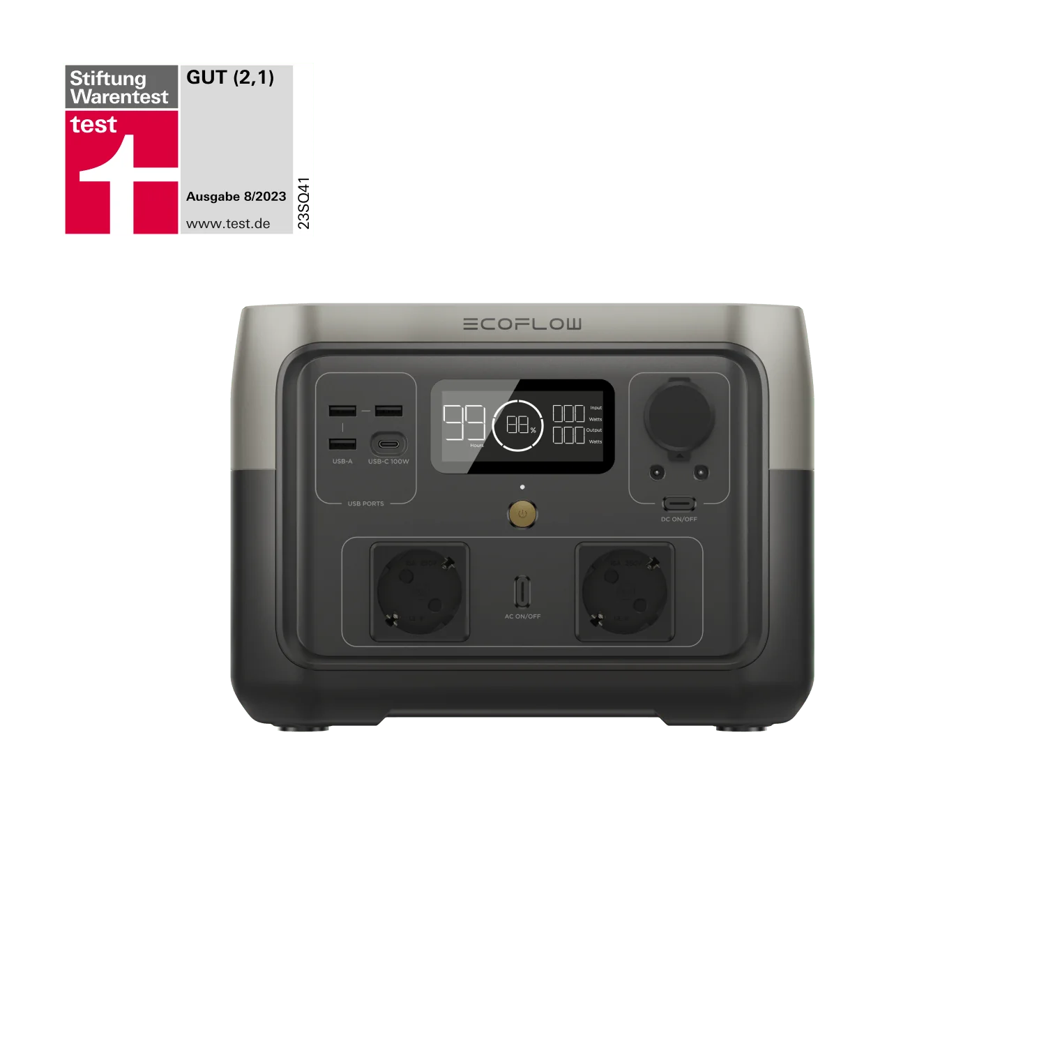 EcoFlow RIVER 2 Max Solargenerator Bundle mit 160 Watt Solar Modul