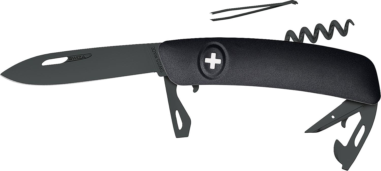Taschenmesser SWIZA D03 *KB* Allblack, Farbe schwarz