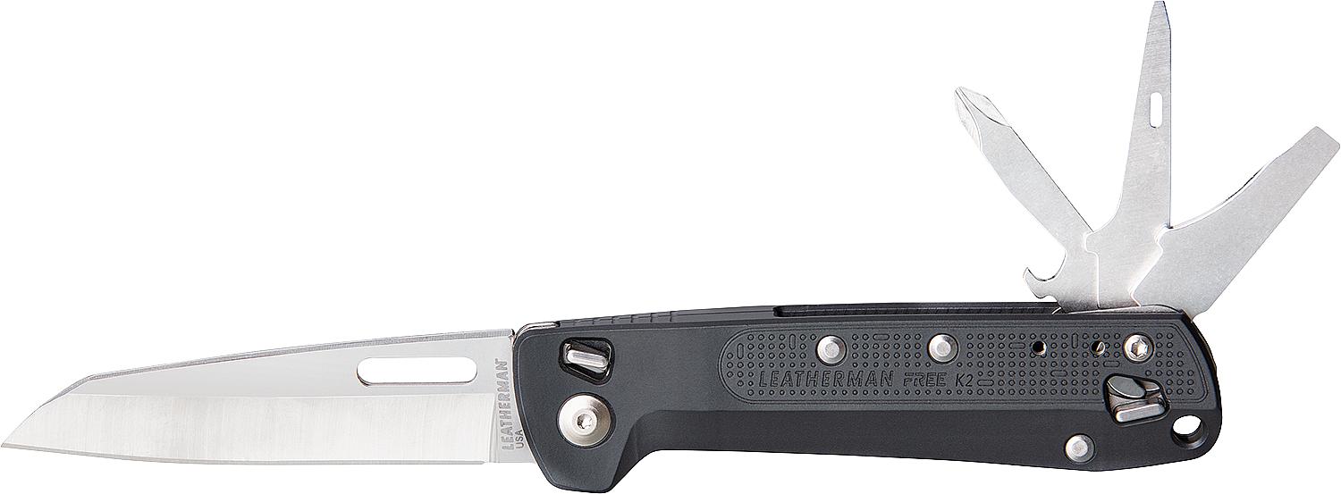 Klapp-Messer Leatherman Free K2 Schwarz