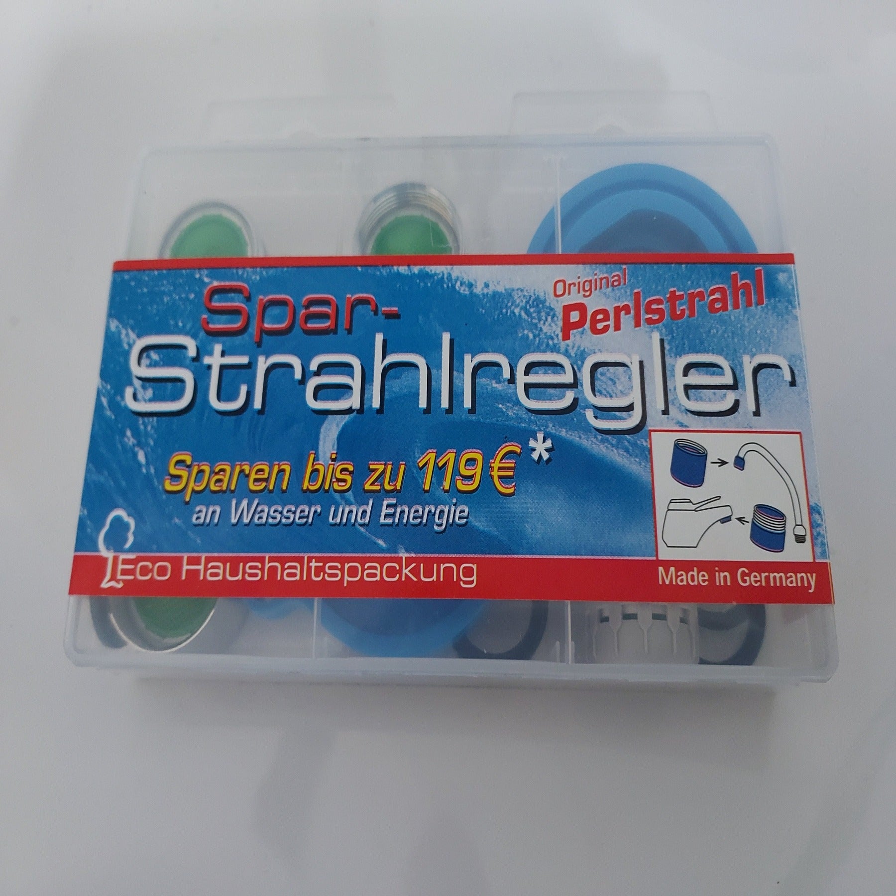 asdec life ® Wasser/Energiesparset-Strahlregler für Armaturen. Spart bis zu 119 € /Jahr pro Armatur