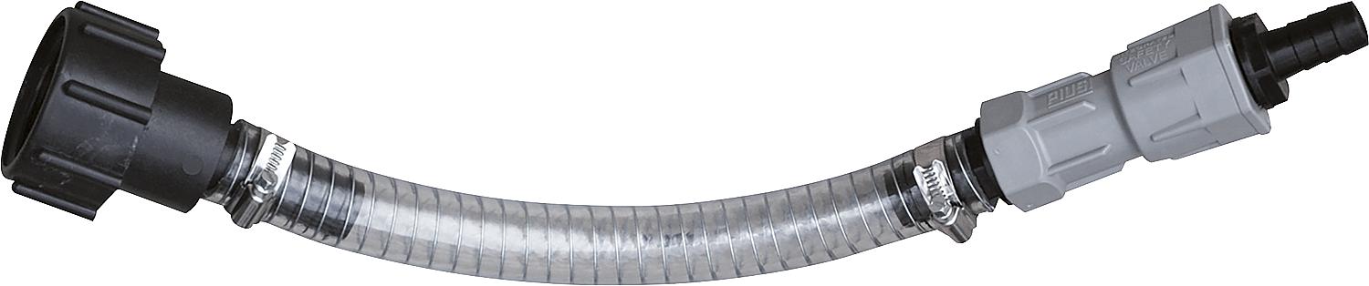 Saugschlauch IBC DN20 (3/4") 20mm, 0,3M mit Rückschlagventil