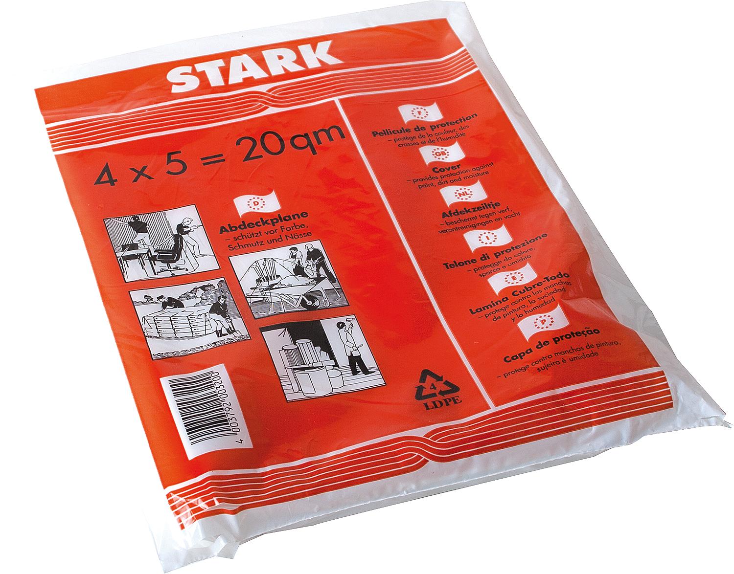 LDPE-Abdeckplane "Stark" ca. 30 my 4 x 5 m