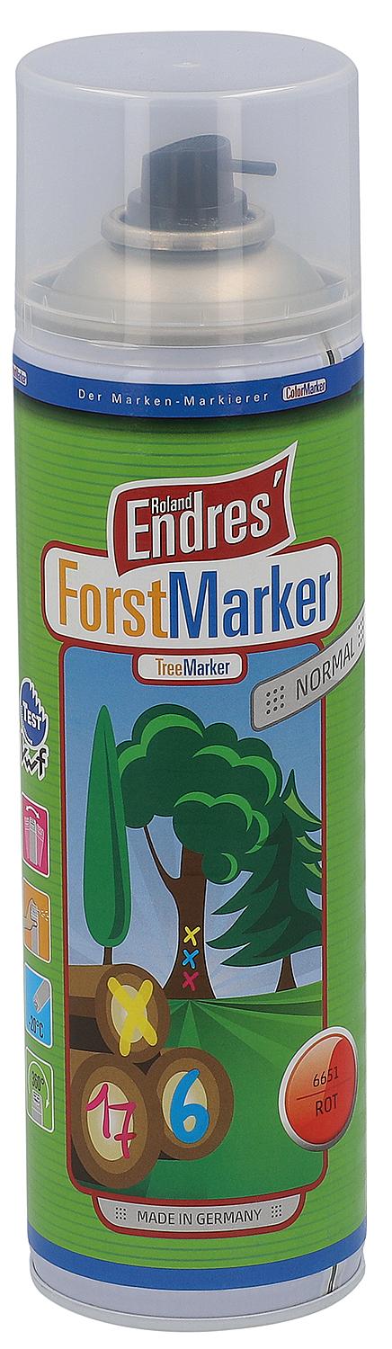Markierspray langzeit rot Roland Endres Forst-Marker 360° KWF, 500ml Sprühdose