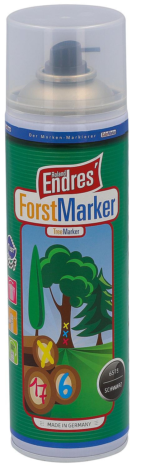 Markierspray langzeit schwarz Roland Endres Forst-Marker 360° KWF, 500ml Sprühdose