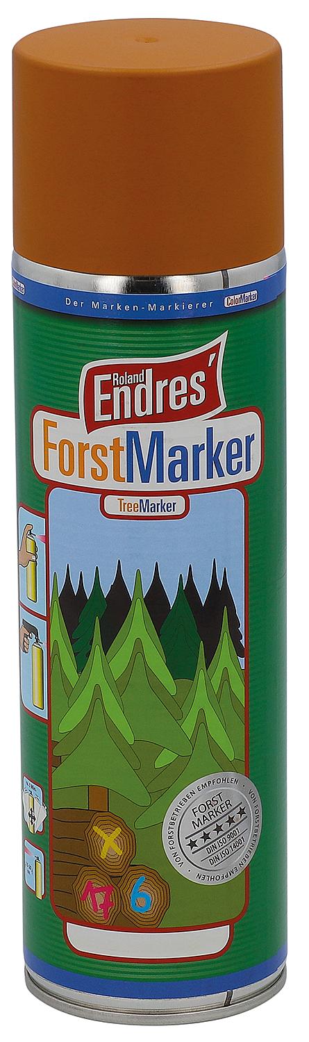 Markierspray langzeit braun Roland Endres Forst-Marker 360° KWF, 500ml Sprühdose