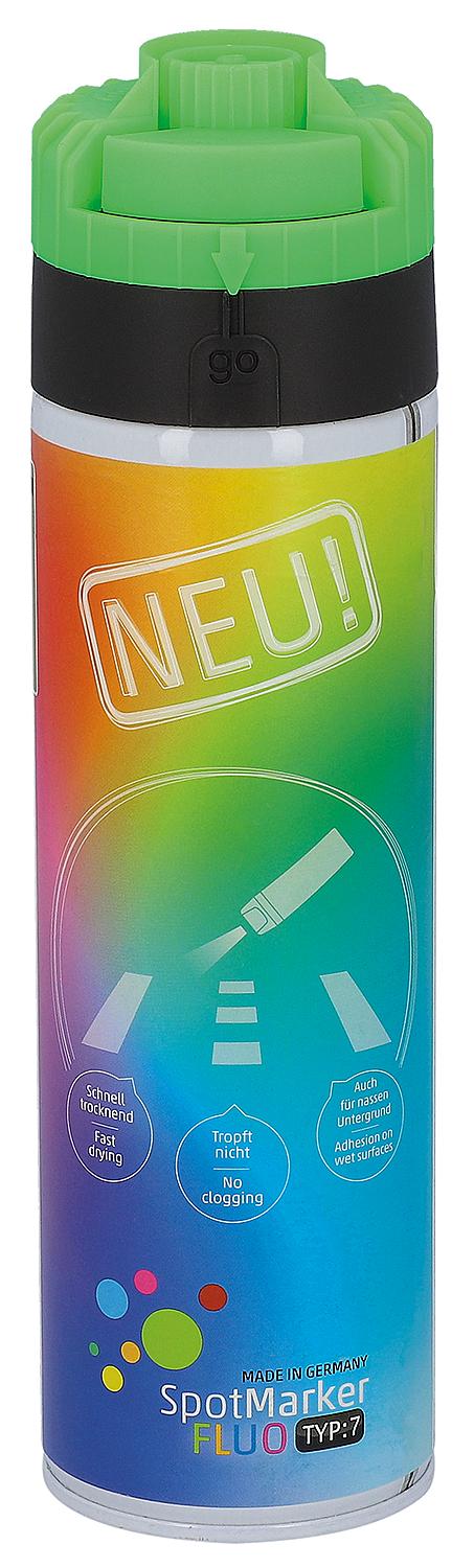 Markierspray leuchtend grün Roland Endres SpotMarker TYP7 360°, 500ml Sprühdose