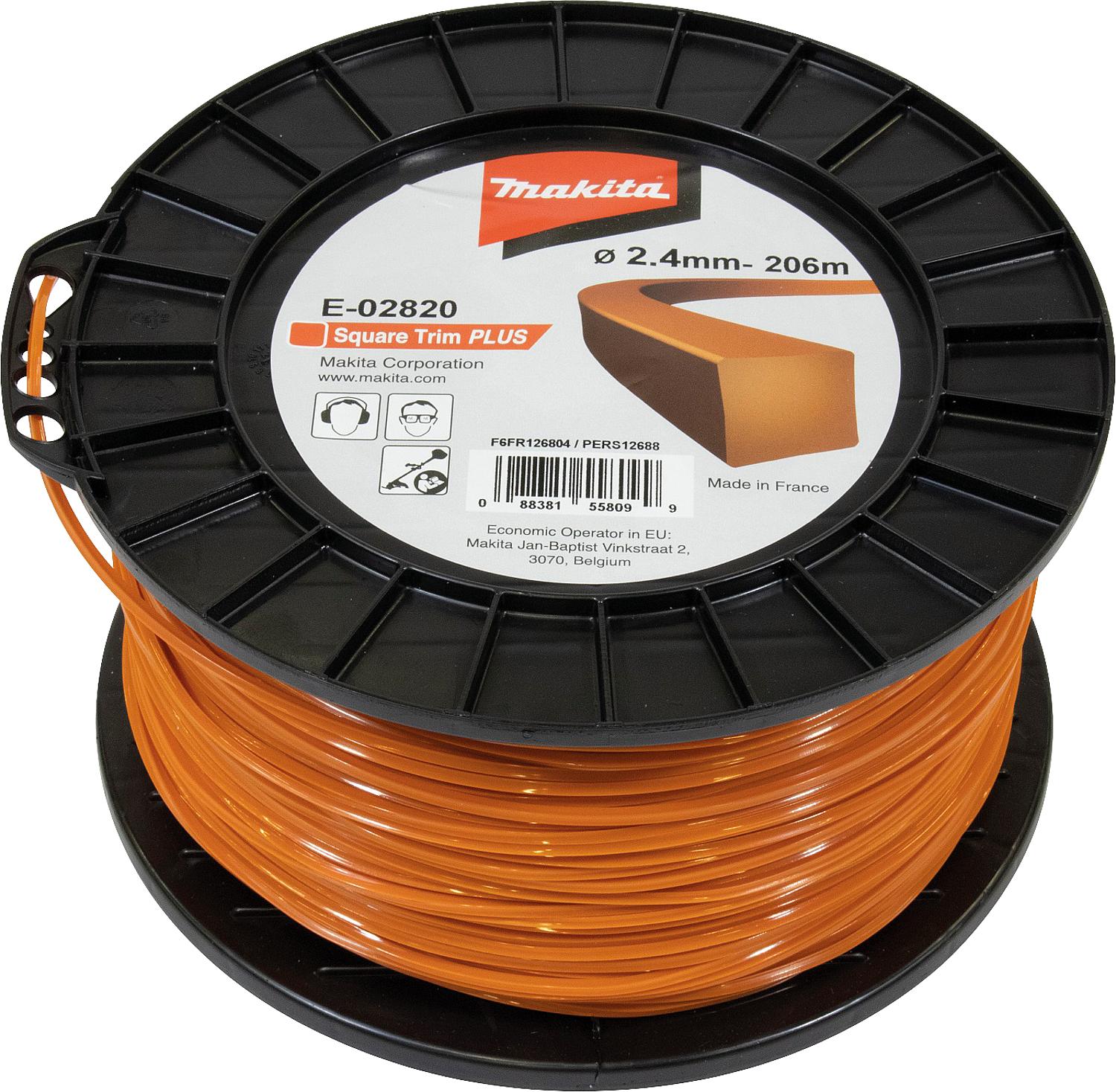 Mähfaden MAKITA E-02820 Ø2,4mm, Länge 206m eckig
