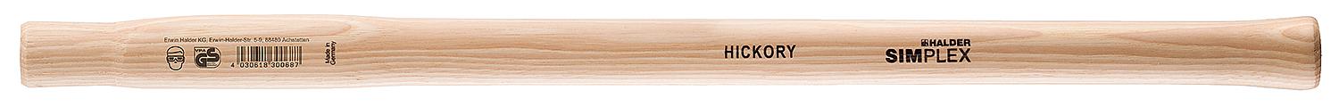 Hickorystiel HALDER® für SIMPLEX-Vorschlaghammer, Ø 80 mm, Länge 700 mm,