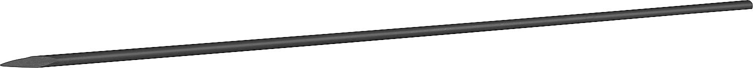 Pflasternadel/Schnureisen, 1200 x 16 mm, ohne Kopf, unlackiert, angeschmiedete Spitze