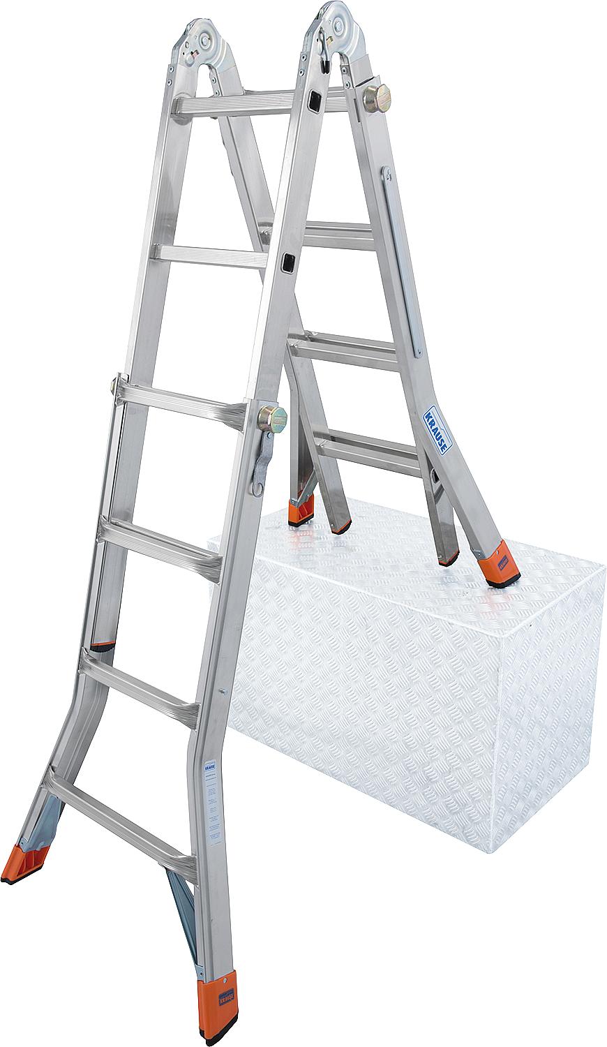 Teleskopleiter KRAUSE Aluminium, Monto - TeleMatic 4x4 Sprossen