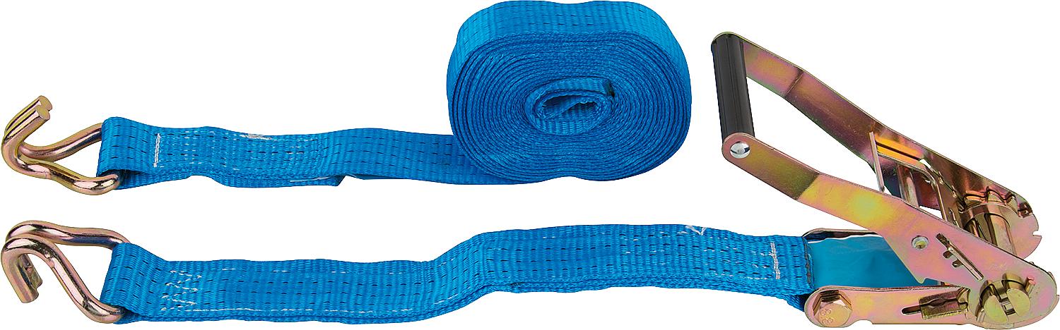 Verzurrgurt, Zweiteilig DIN EN 12995-2 Blau, Gurt 50 mm, Länge 6,0 mtr.