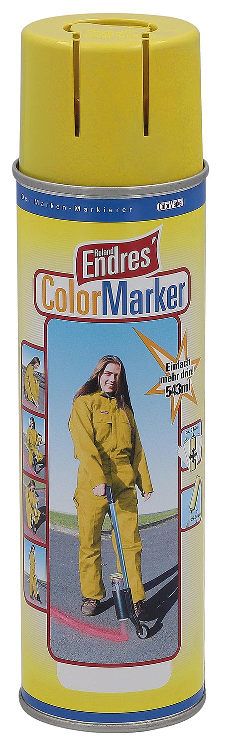 Markierungsspray leuchtend-gelb Roland Endres ColorMarker 543ml Sprühdose