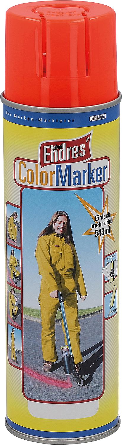 Markierungsspray leuchtend-rot Roland Endres ColorMarker 543ml Sprühdose