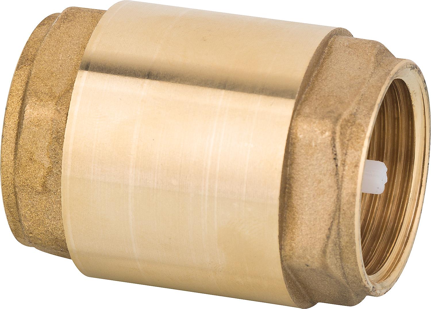Rückschlagventil Messing beidseitig Innengewinde 1 1/4"