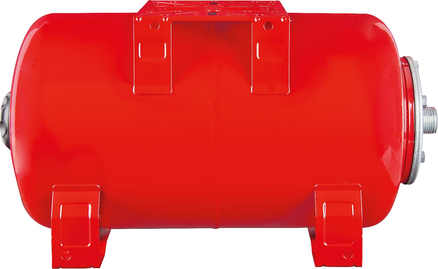 Ausdehnungsgefäß 20l Horizontal Intervarem Stahl rot Membrane wechselbar