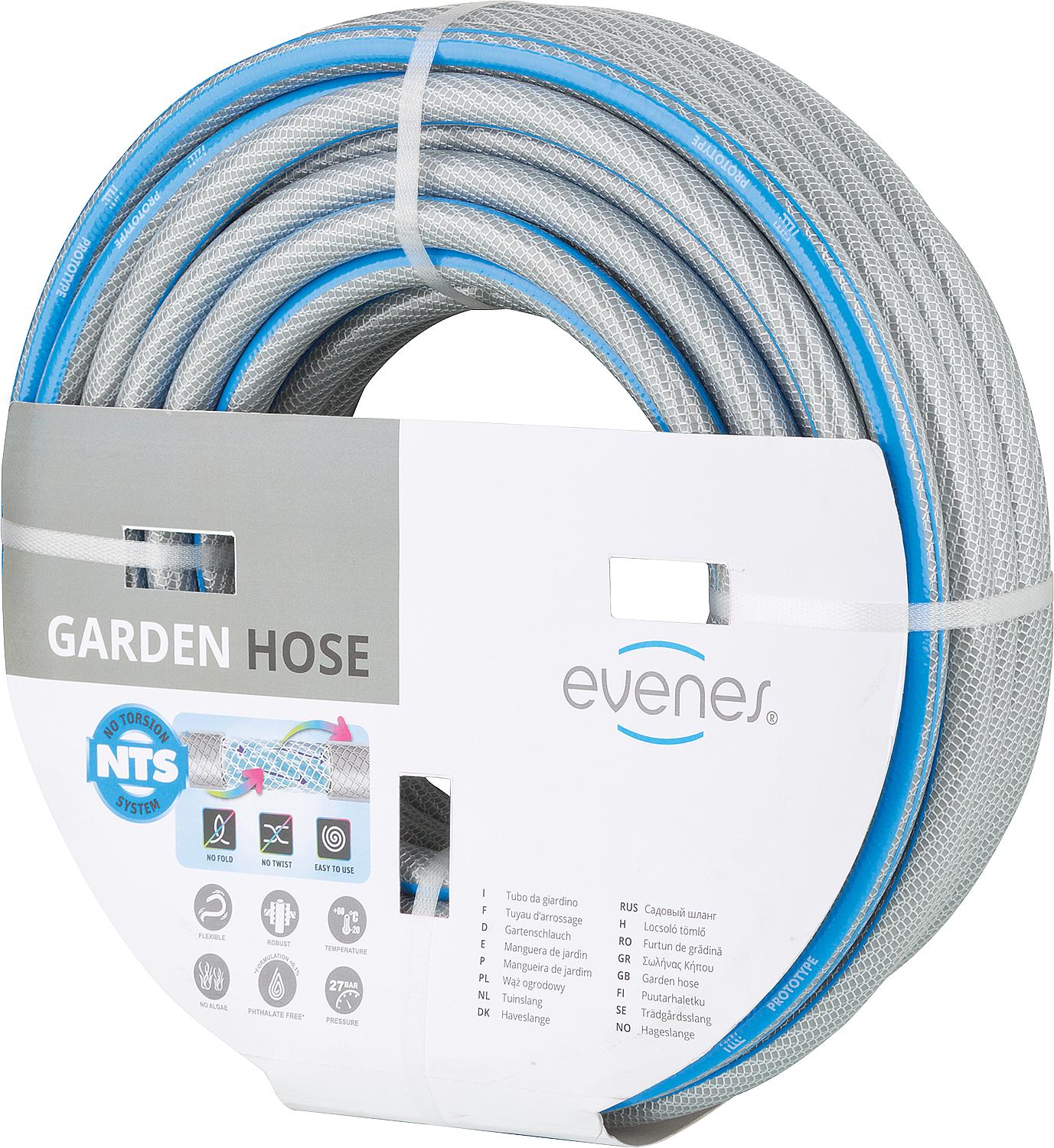 Wasserschlauch evenes 1/2"-13mm, blau, 25 Meter