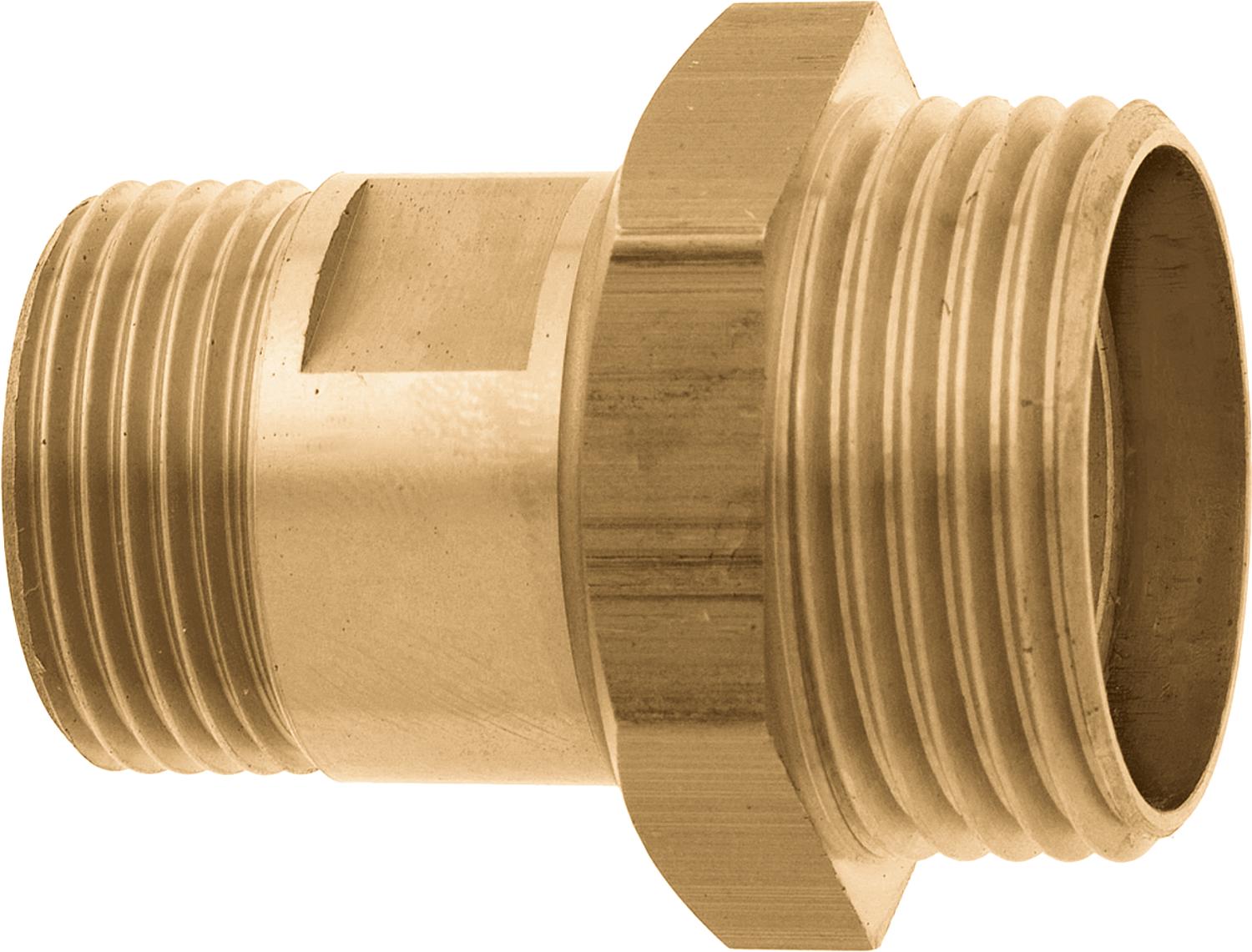 GEKA plus Gewindenippel "2000" AG G3/4" x G1", MS, drehbar