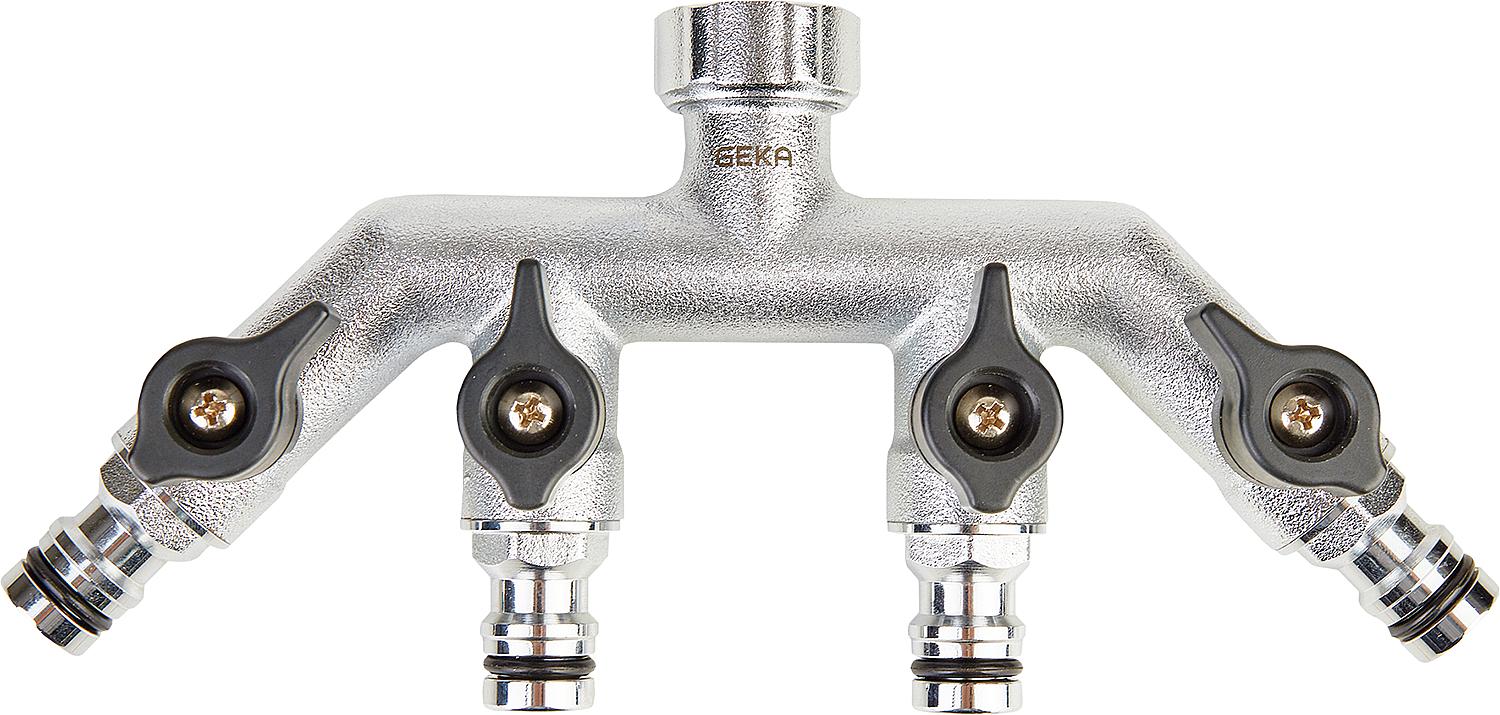 GEKA plus Vierwegeventil "Stecksystem" IG G3/4", MS,