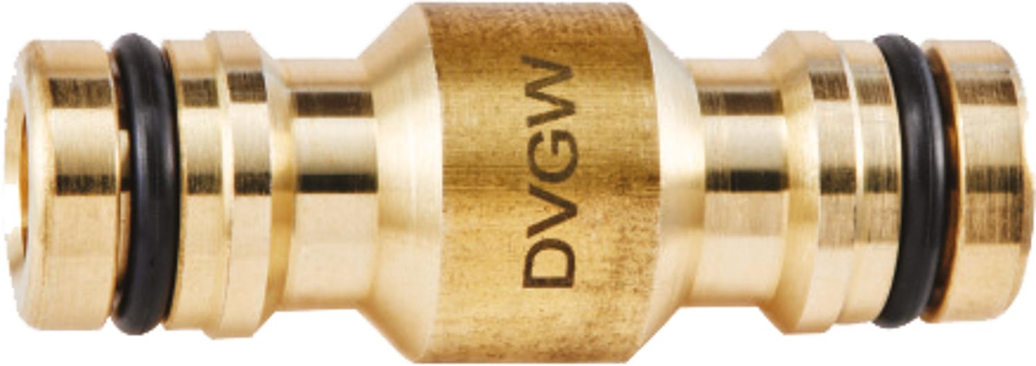 Geka plus Verbindungsstecker "Trinkwasser" MS, DGVW