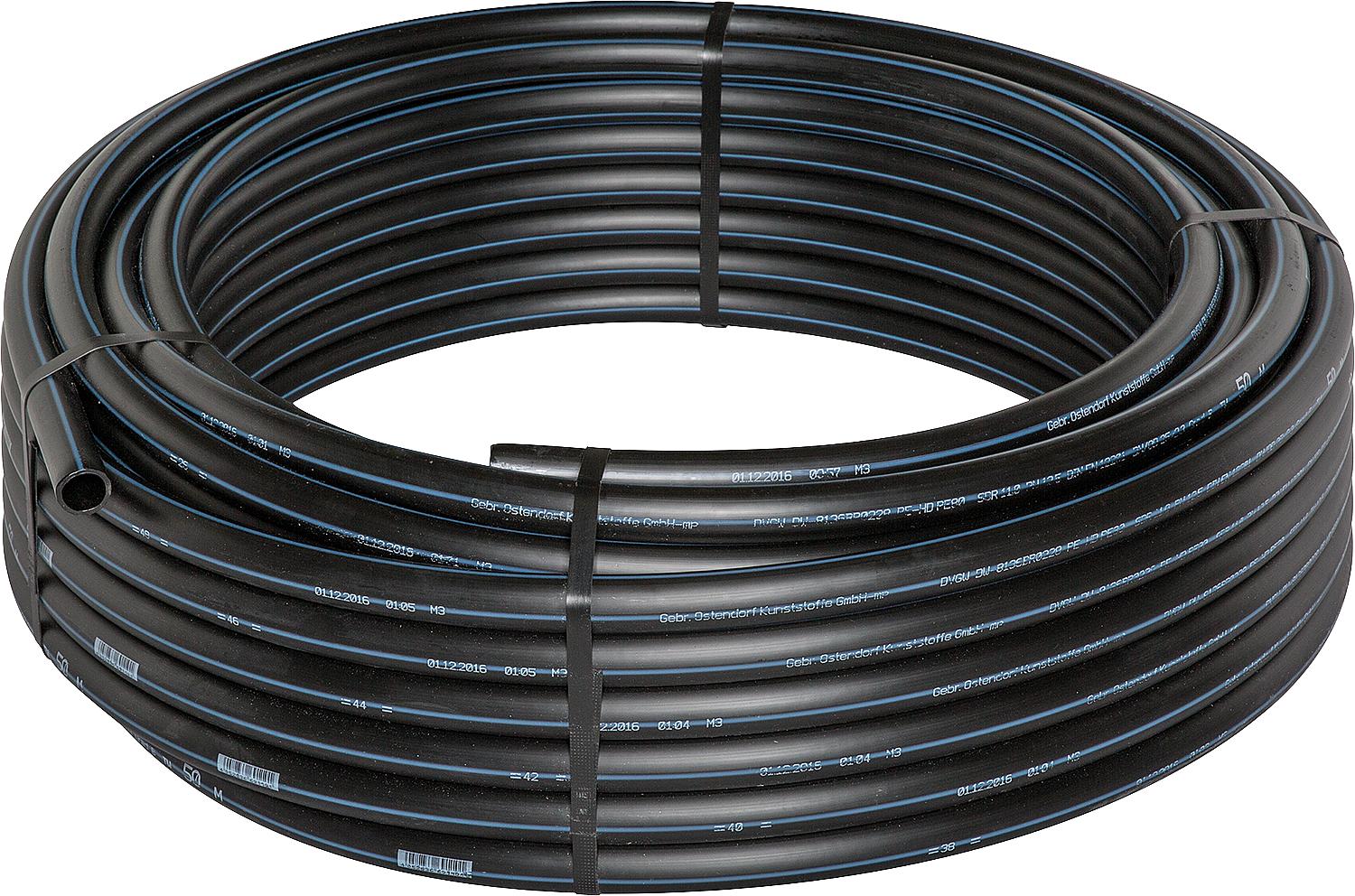 PE-Rohr hart PN 12,5 DN 20x2,0 mm 25 mtr/Rolle