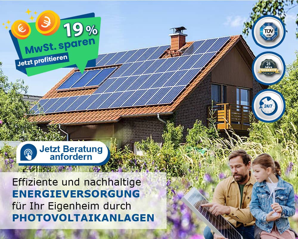 asdec life® Photovoltaik Komplettpaket 5 - Hybrid 10 KW mit Batterie Energie-Speichersystem Ziegeldach hochkant