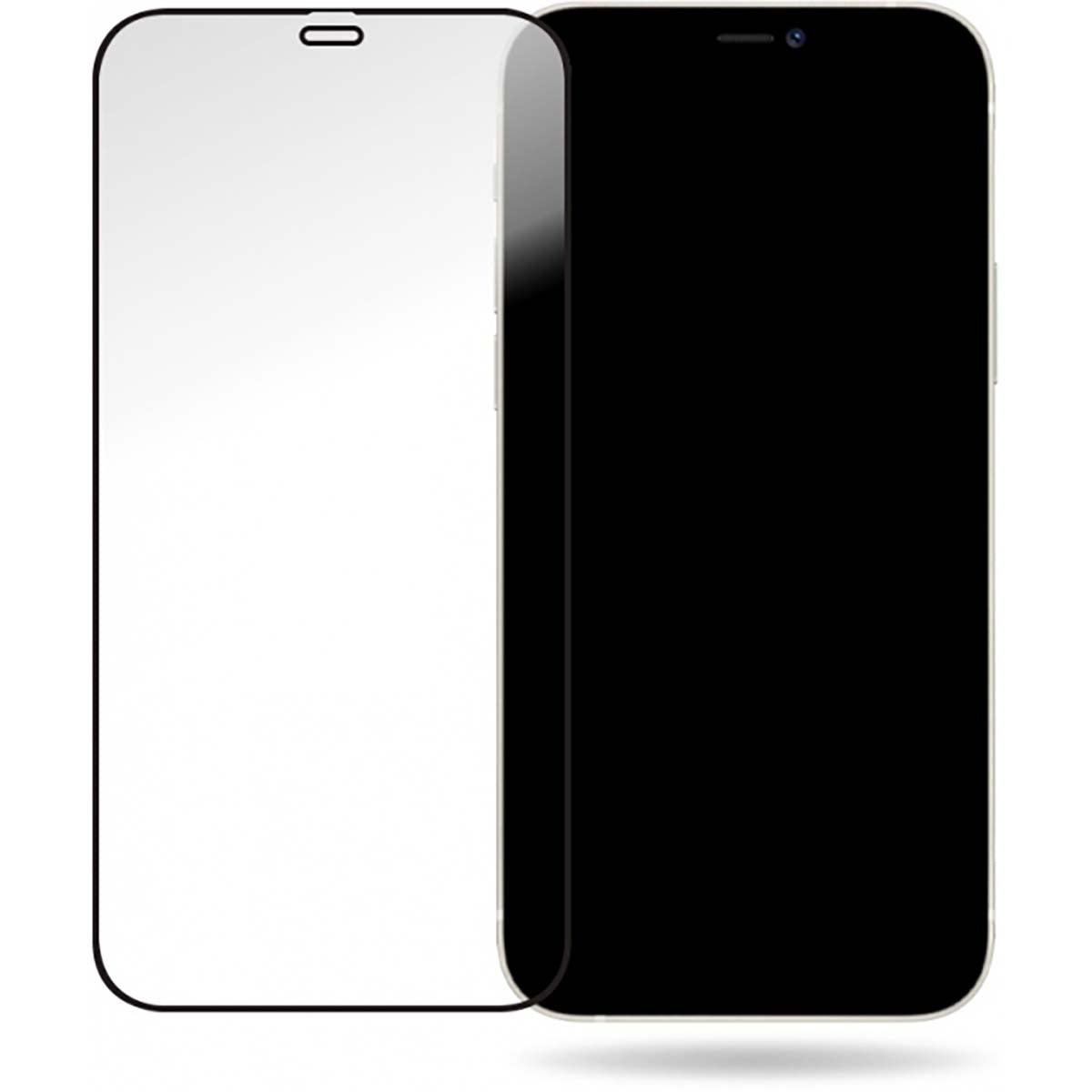 Glass Screen Protector - Black Frame - Apple iPhone 12/12 Pro