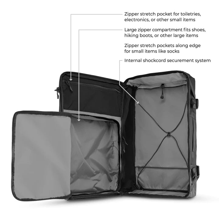 Matador GlobeRider45 Travel Backpack (black)