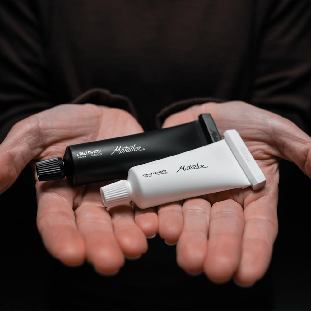 Matador wiederbefüllbare / nachfüllbare Zahnpastatuben (2 Stück)