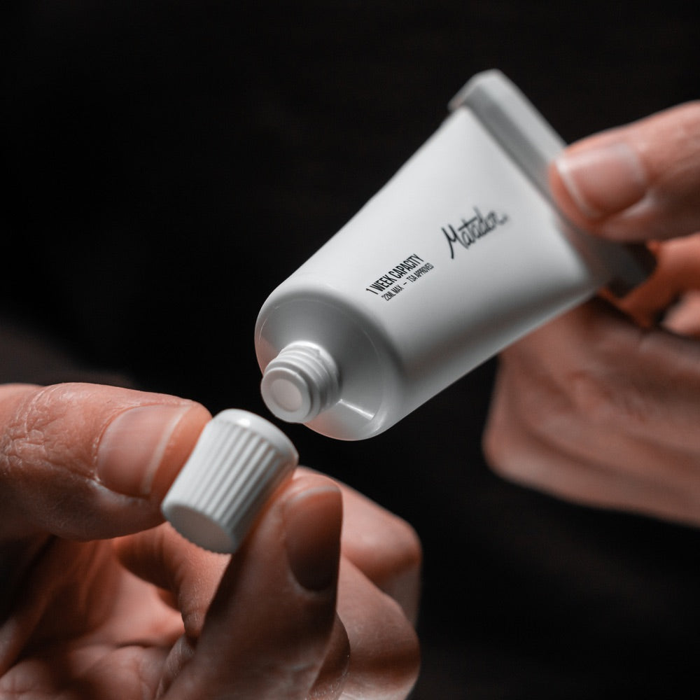 Matador wiederbefüllbare / nachfüllbare Zahnpastatuben (2 Stück)