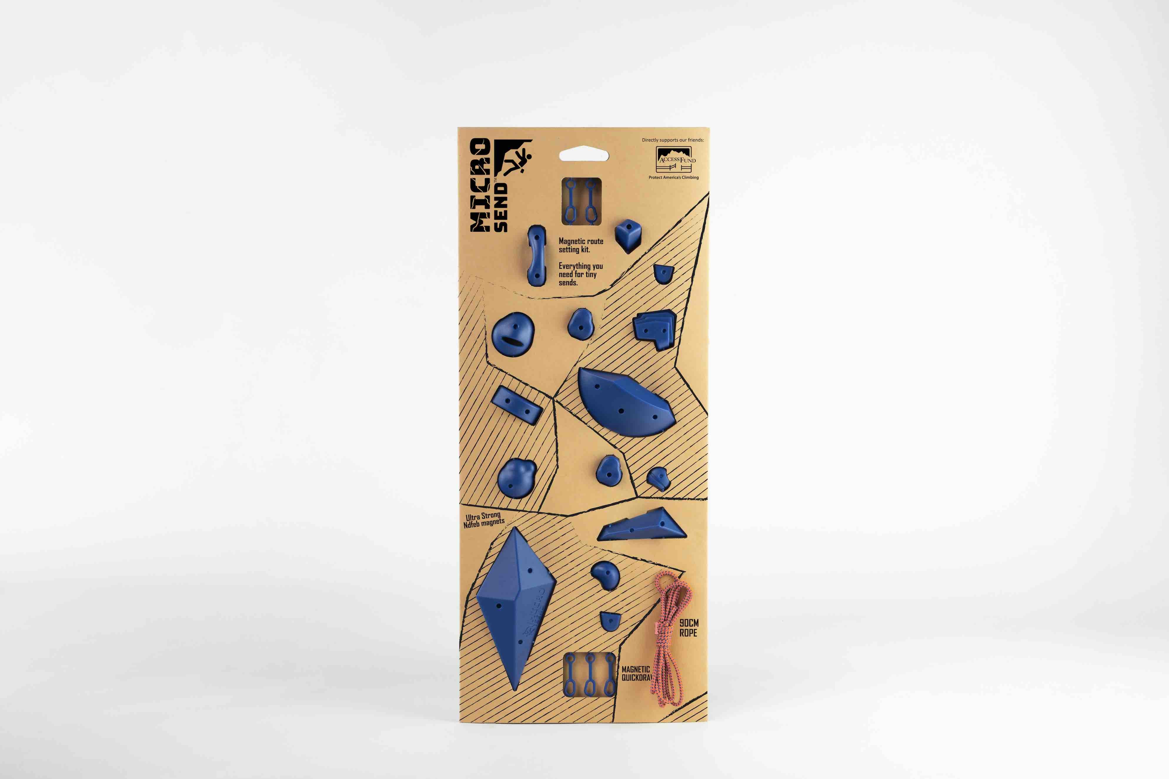 Matador Micro Send (blue)Visualisiere Dein Kletter-Projekt, über Deine Boulder-Fähigkeiten oder verwende die Magnete einfach nur um Dinge an Deinem Kühlschrank