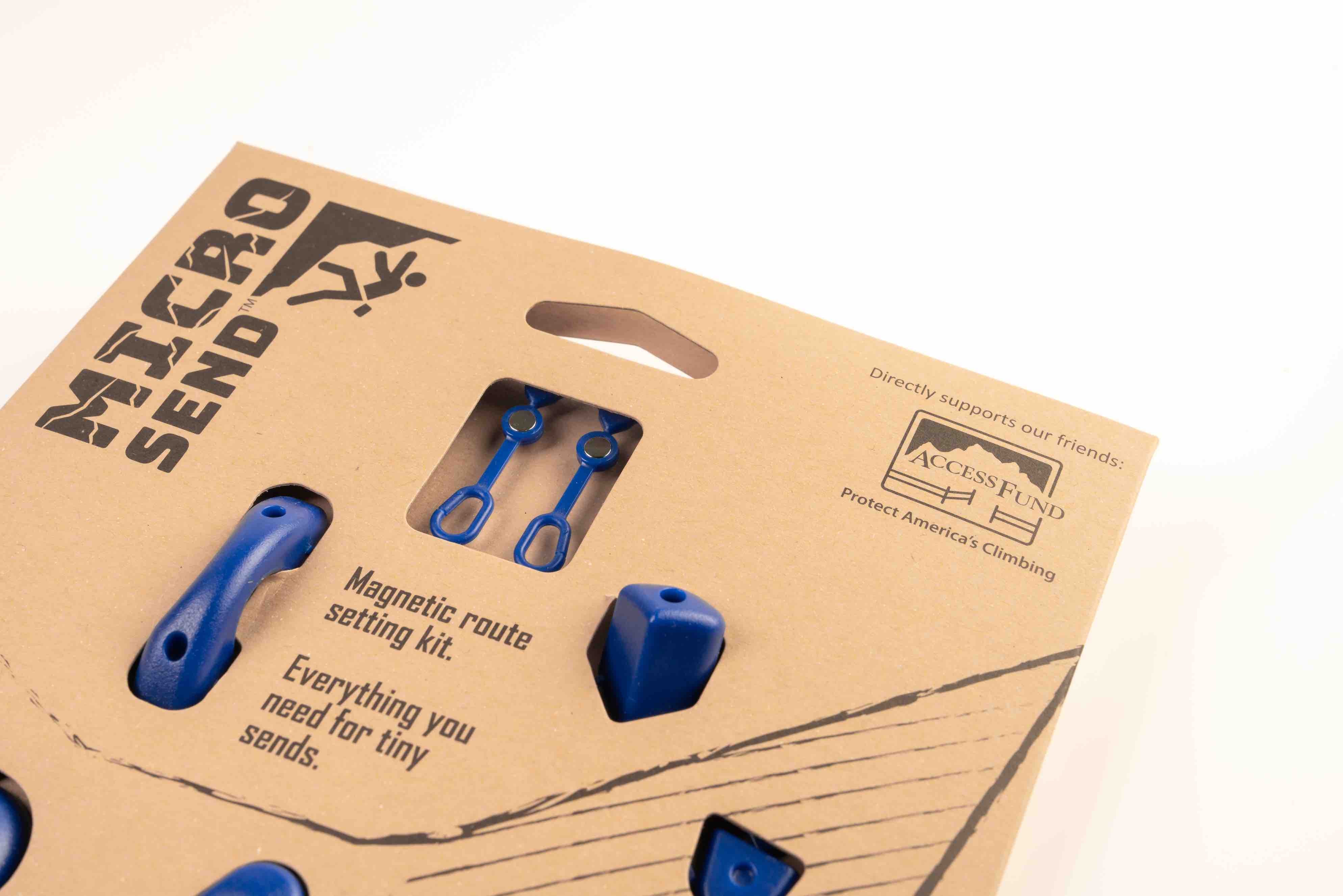 Matador Micro Send (blue)Visualisiere Dein Kletter-Projekt, über Deine Boulder-Fähigkeiten oder verwende die Magnete einfach nur um Dinge an Deinem Kühlschrank