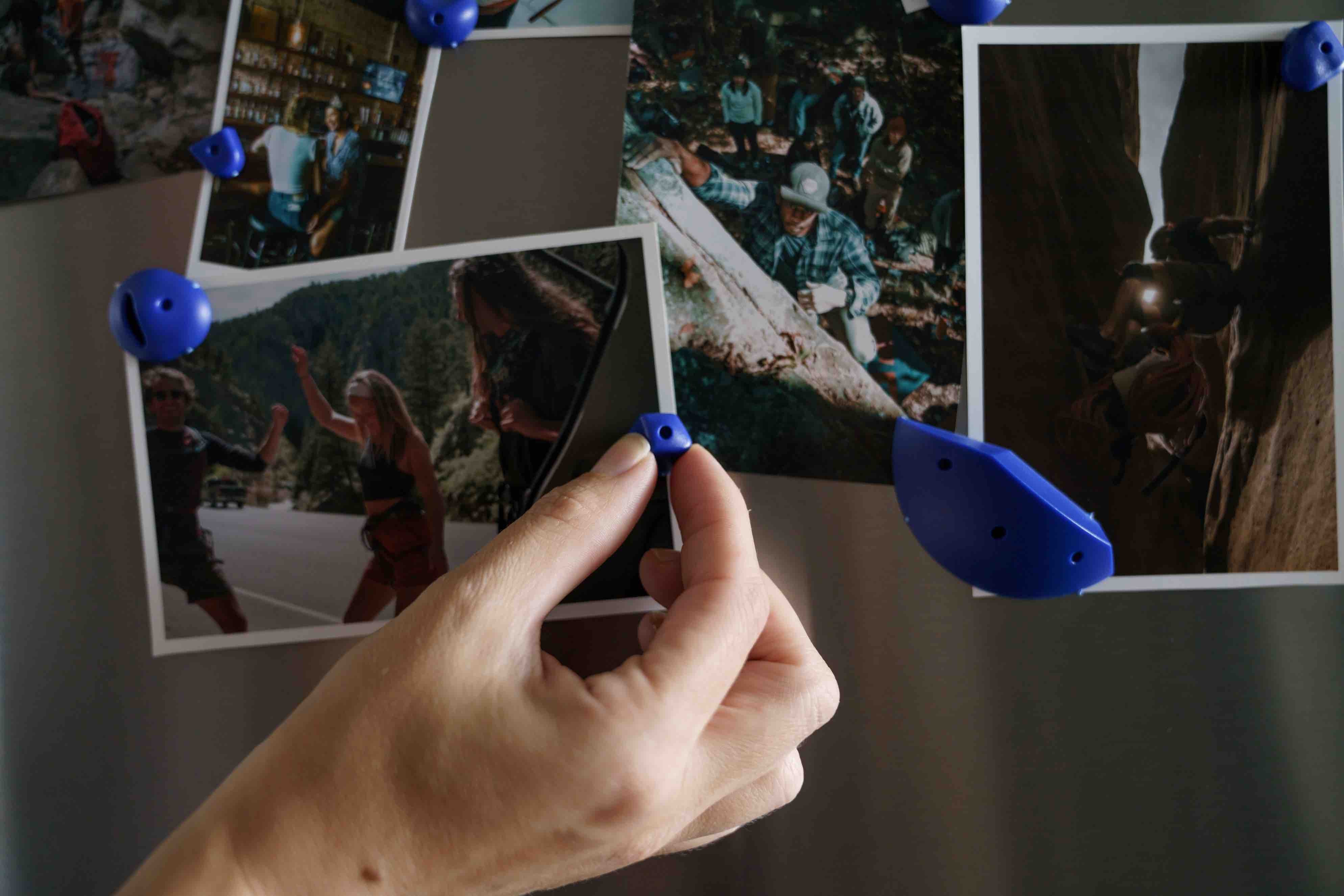 Matador Micro Send (blue)Visualisiere Dein Kletter-Projekt, über Deine Boulder-Fähigkeiten oder verwende die Magnete einfach nur um Dinge an Deinem Kühlschrank