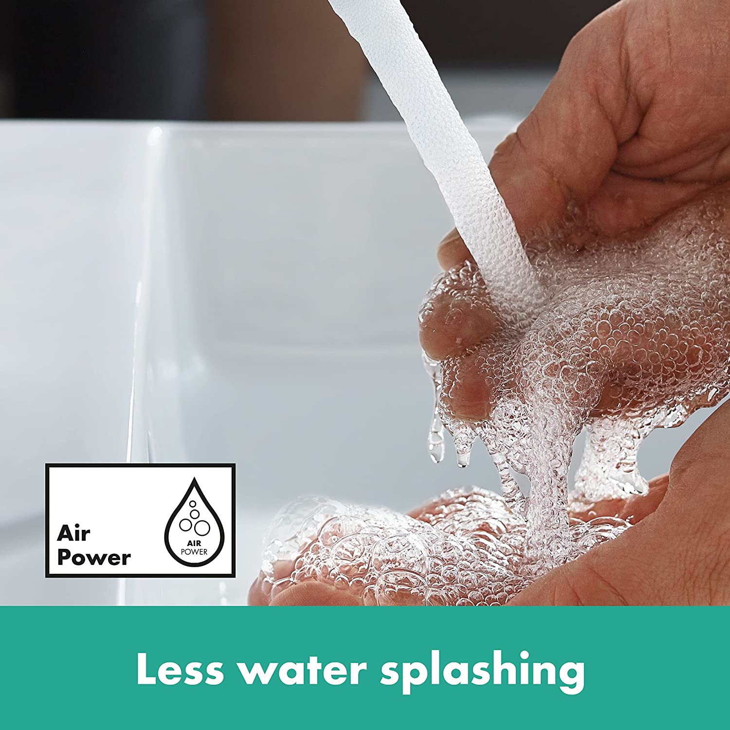 hansgrohe Sensor Waschtisch Armatur Vernis Blend - wassersparend ohne Ablauf - Batteriebetrieb