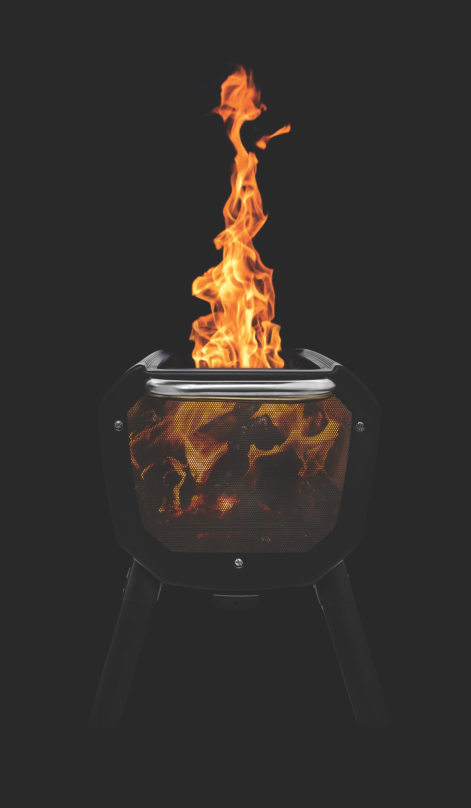 Der ultimative High Tech Grill für Dein Event mit Smartphone / Tablet Ladefunktion ! Der Firepit + FirePit+ Feuerstelle, Grill und Powerbank in einem