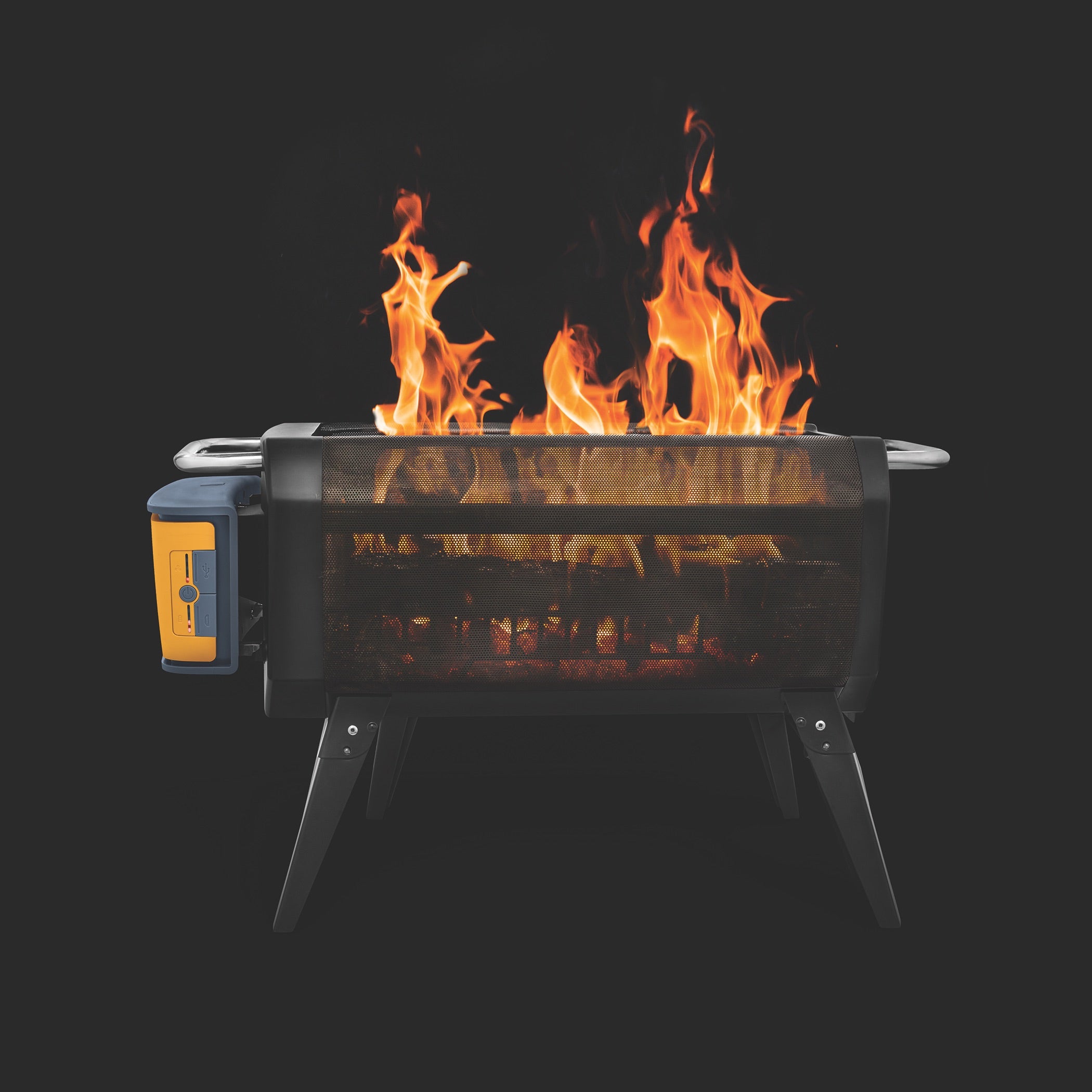 Der ultimative High Tech Grill für Dein Event mit Smartphone / Tablet Ladefunktion ! Der Firepit + FirePit+ Feuerstelle, Grill und Powerbank in einem
