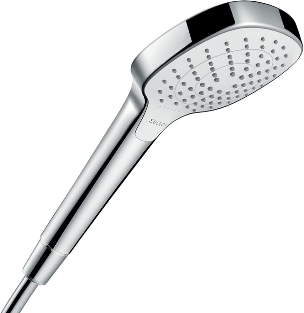 hansgrohe Croma Select E Vario wassersparender Duschkopf 110mm (3 Strahlarten) Chrom