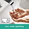hansgrohe Design Waschtisch Armatur Vivenis - Wasser sparend nur 5,0 L anstelle 15 L herkömmlicher Armaturen!