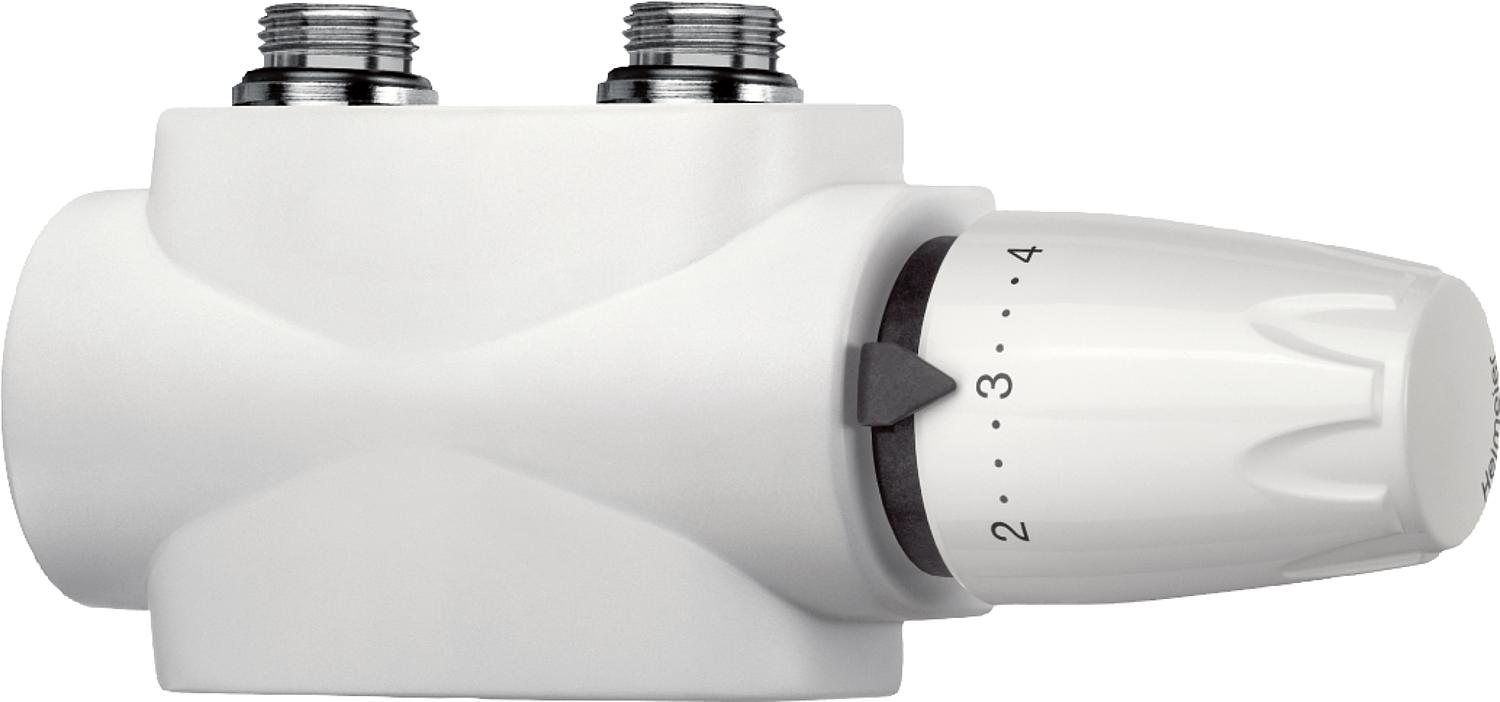 asdec life ® Heimeier Multilux 4-Set Zweirohrbetrieb, 3/4", weiß RAL 9016