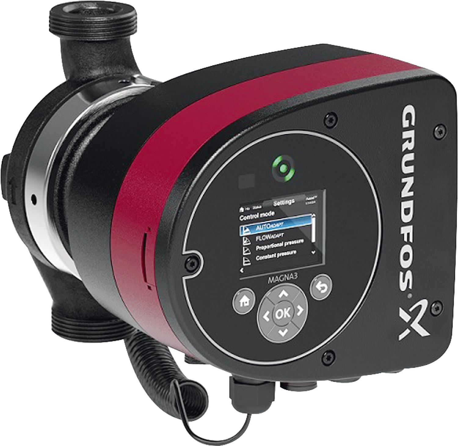 asdec life ® Umwälzpumpe Grundfos Magna 3, 25-100 ohne Verschraubungen