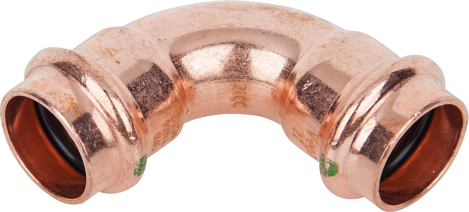 asdec life ® Profipress Bogen 90° Modell 2416 mit V-Contur d-42 - IxI