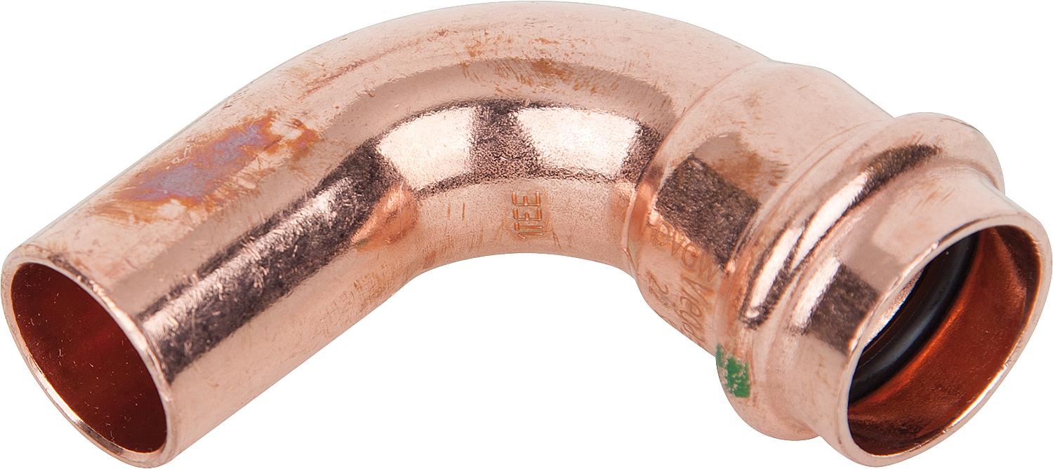 asdec life ® Profipress Bogen 90° Modell 2416.1 mit V-Contur d-28 - IxA