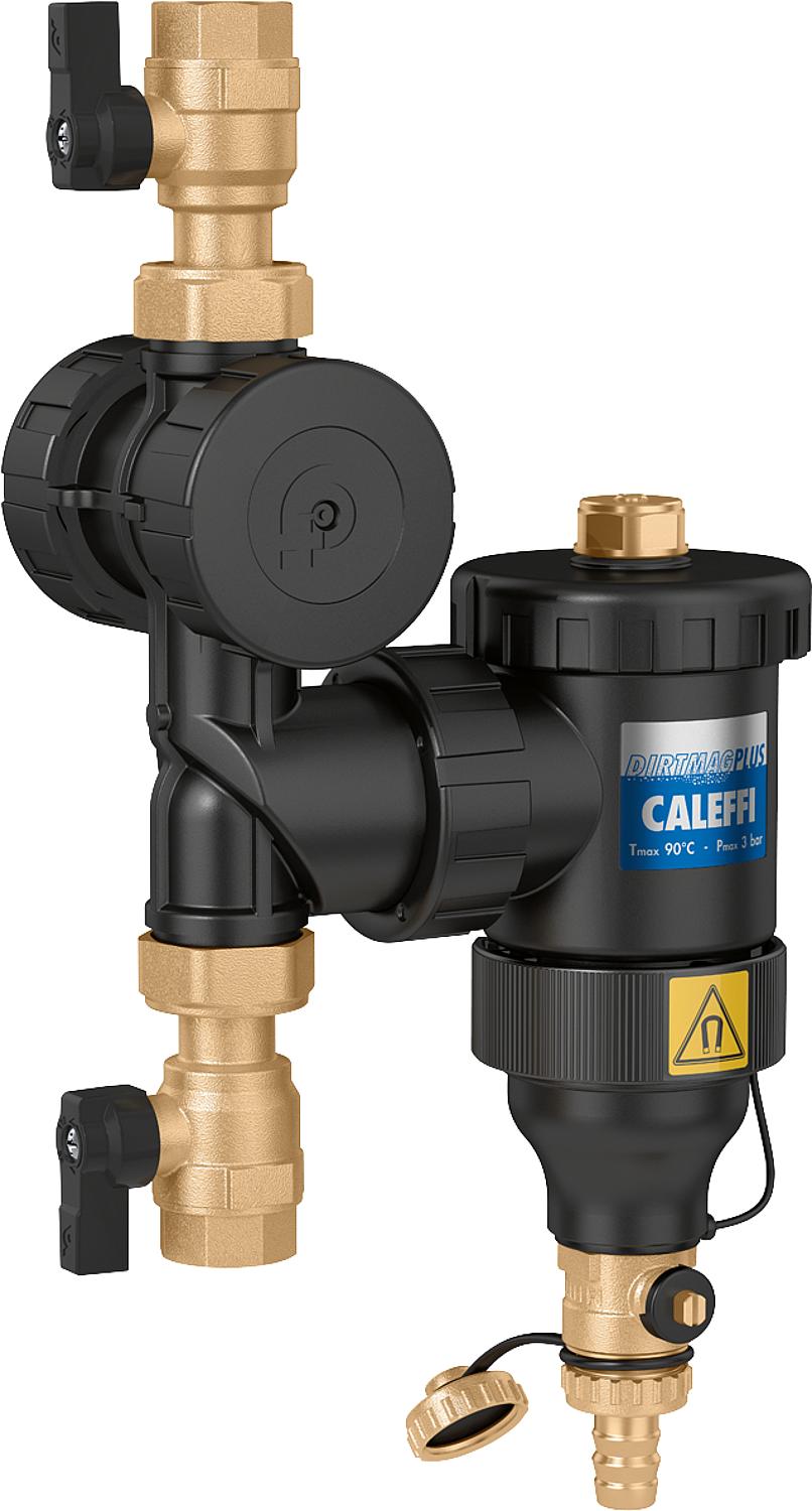 asdec life ® Magnetit- und Schlammabscheider mit Schmutzfänger DIRTMAG Plus DN20(3/4") IG, mit Absperrkugelhähne
