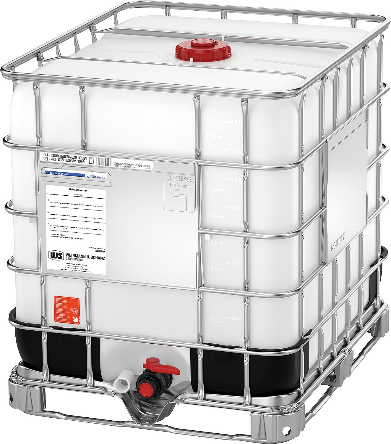 asdec life ® Heizungswasser nach VDI 2035 1000Kg/Container