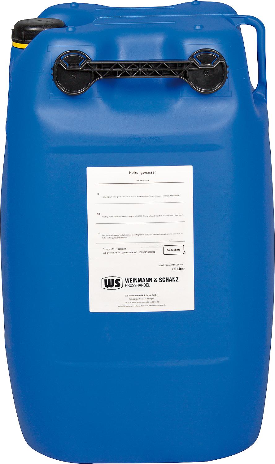 asdec life ® Heizungswasser VDI 2035 60Kg