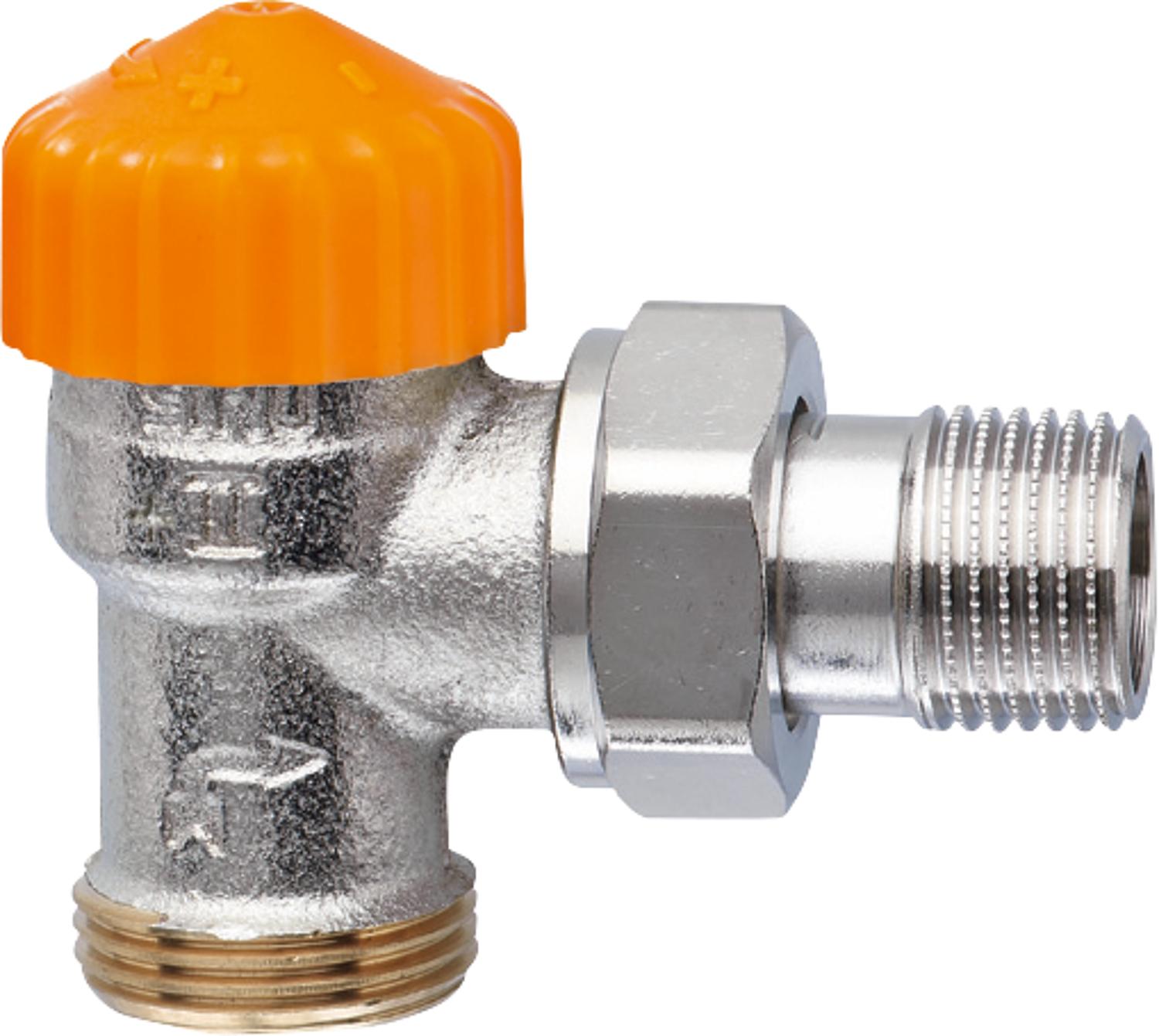 asdec life ® Thermostat-Ventilunterteil IMI Heimeier Eclipse DN15(1/2")x G3/4"AG, Eckform